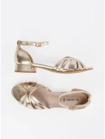 Originální sandály zlaté dámské Obcas Originální sandály zlaté dámské Obcas