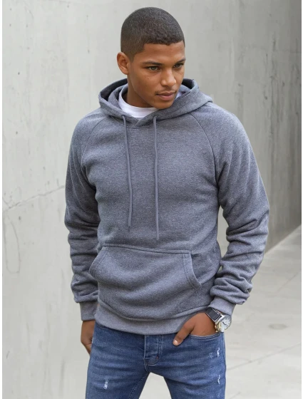 Pánská tmavě šedá mikina model 21966908 - Dstreet