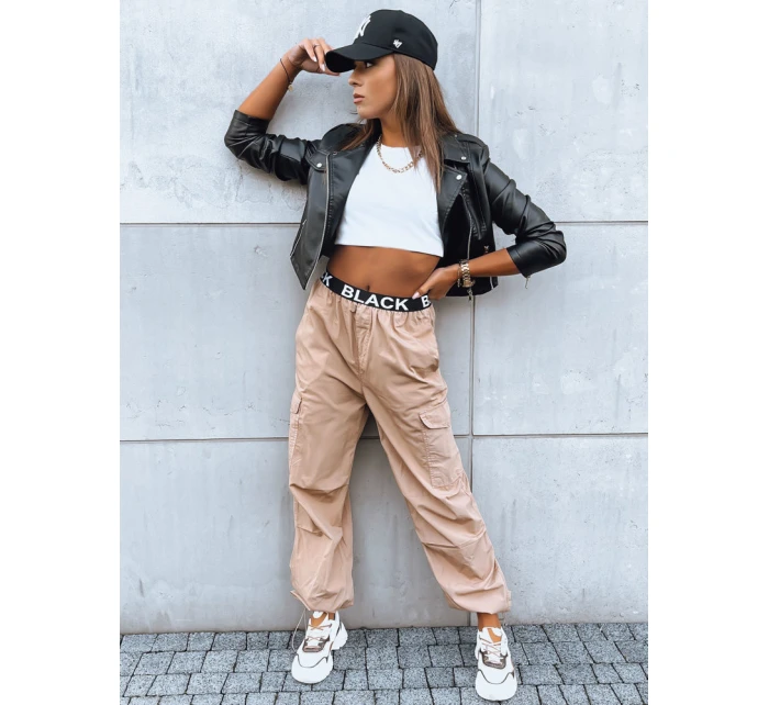 dámské padákové kalhoty béžové Dstreet model 21971062 - FashionStreet