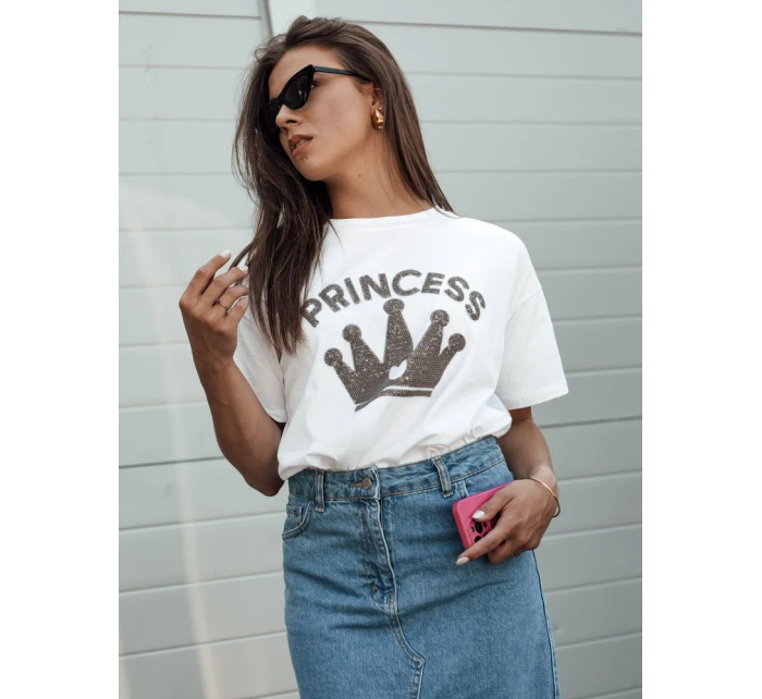 Dámské tričko PRINCY bílé FashionStreet RY2650