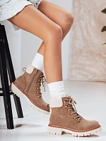 Dámské zateplené trapery khaki FashionStreet ZY1291