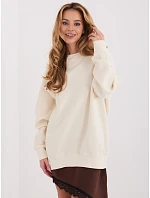 Bawełniana damska bluza basic Goodlookin ecru model 21935970 - Factory Price Bawełniana damska bluza basic Goodlookin ecru model 21935970 - Factory Price