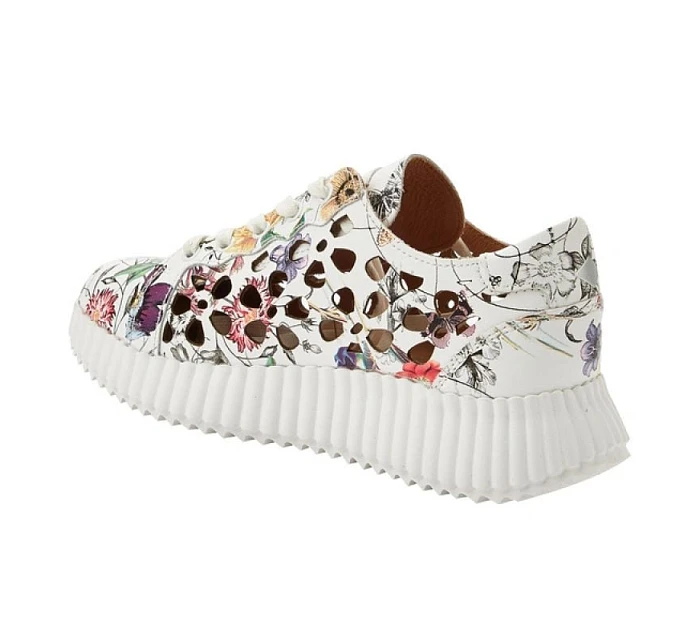 dámská sportovní obuv se šněrováním béžové dámské model 22071807 tenisky - Lee Cooper dámská sportovní obuv se šněrováním béžové dámské model 22071807 tenisky - Lee Cooper