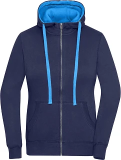 Daiber JN 962 Dámská mikina s kapucí "Lifestyle" 02.0962 navy/cobalt