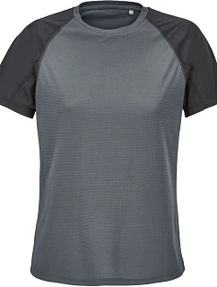 SOL'S Vortex Women Dámské raglánové sportovní tričko 25.4788 black/charcoal grey