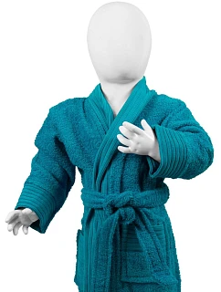 The One Towelling Baby Bathrobe Dětský župan 48.1007 turquoise