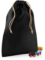 Westford Mill W 415 Jutový pytel se stahovacími šňůrkami 50.0415 black/natural Westford Mill W 415 Jutový pytel se stahovacími šňůrkami 50.0415 black/natural