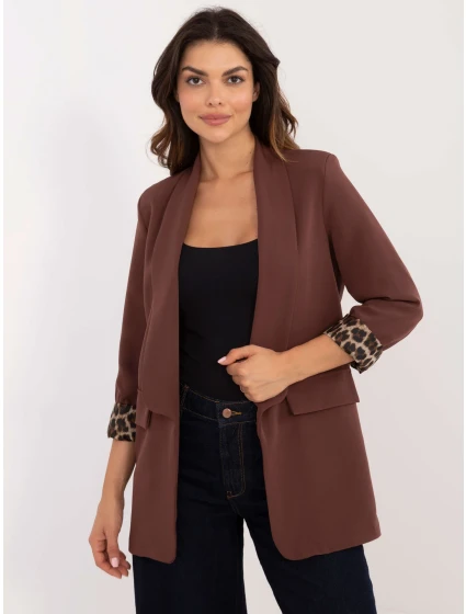 Marynarka DHJ MA  brązowy model 20514004 - FPrice