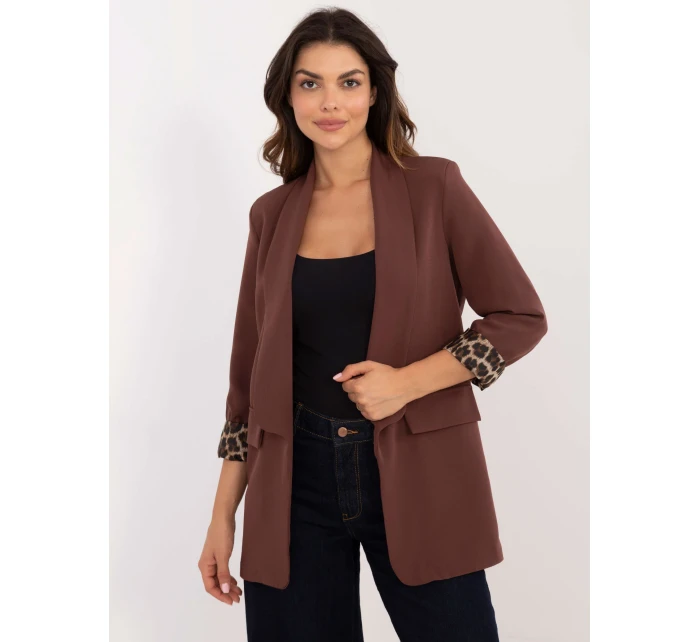 Marynarka DHJ MA brązowy model 20514004 - FPrice Marynarka DHJ MA brązowy model 20514004 - FPrice