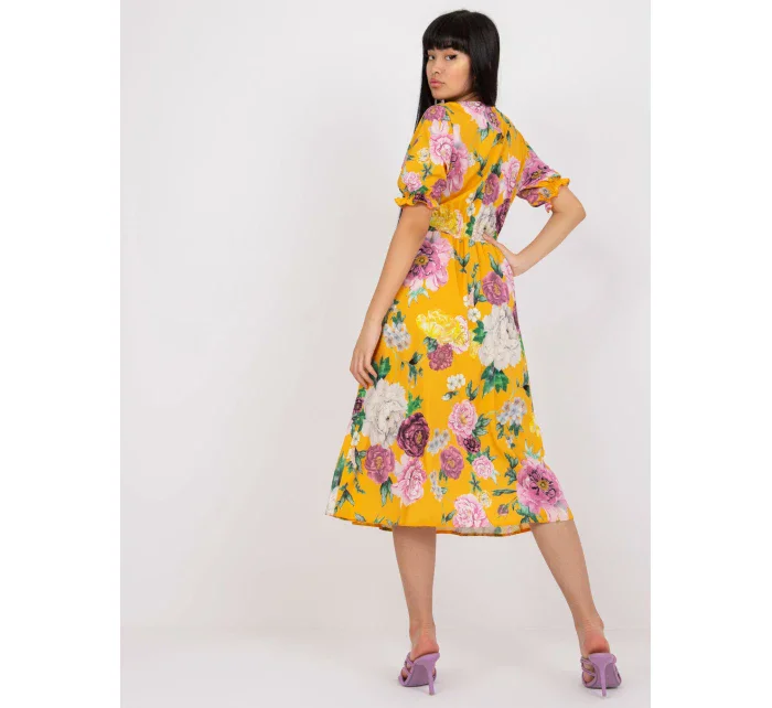 Šaty LK SK 507564.36P tmavě žlutá