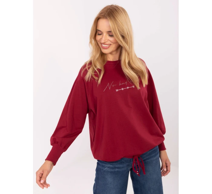 Bluzka RV BZ model 21309876 bordowy - FPrice