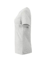 Basic tričko dámské světle šedý melír Basic tričko dámské světle šedý melír