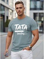 Koszulka męska z nadrukiem na  bawełniana petrol model 22217822 - FashionStreet
