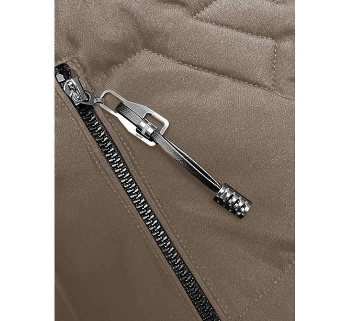 Béžová dámská vesta s kapucí model 18919183 - S'WEST