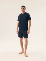 Pánské pyžamo 42601 Shore dark blue - HENDERSON Pánské pyžamo 42601 Shore dark blue - HENDERSON