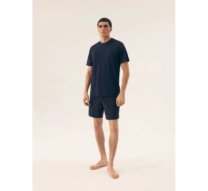 Pánské pyžamo 42601 Shore dark blue - HENDERSON Pánské pyžamo 42601 Shore dark blue - HENDERSON