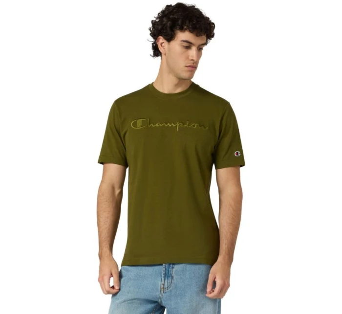 Pánské tričko SS Tee olive  pánské model 21479801 - CHAMPION