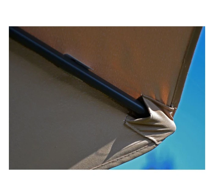 ZAHRADNÍ SLUNEČNÍK 300 CM SKLÁDACÍ BÉŽOVÝ