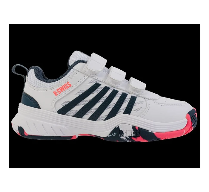 Tenisky K-swiss COURTEXPRESS2STRAP WHITE/STARGAZER/NEON BLAZE-M (54495-129-M)