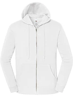 Fruit of the Loom Iconic Premium Hooded Sweat Jacket Mikina s kapucí z těžké bavlny 16.2286 white Fruit of the Loom Iconic Premium Hooded Sweat Jacket Mikina s kapucí z těžké bavlny 16.2286 white