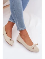 Baleríny s Mašlí Béžové Amelivra