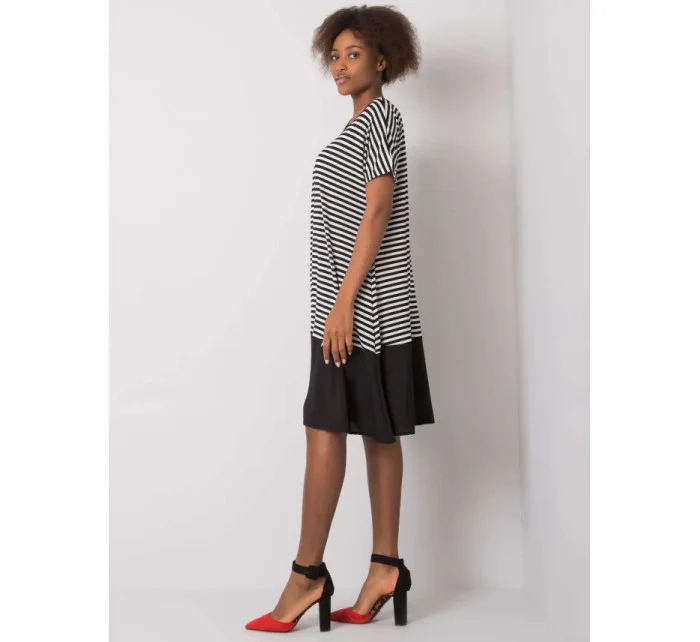 Dámské šaty TO-SK-1630.71P Černá s bílou - FPrice