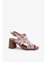 Sandály na podpatku model 211363 Step in style Sandály na podpatku model 211363 Step in style