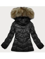 PIKOWANA PRZEJŚCIOWA KURTKA DAMSKA CZARNA model 21245596 - Glakate