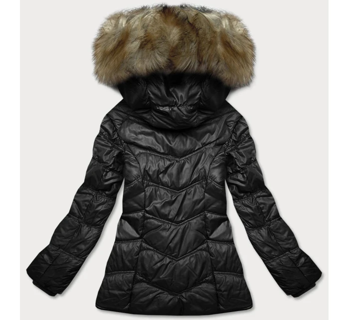 PIKOWANA PRZEJŚCIOWA KURTKA DAMSKA CZARNA model 21245596 - Glakate