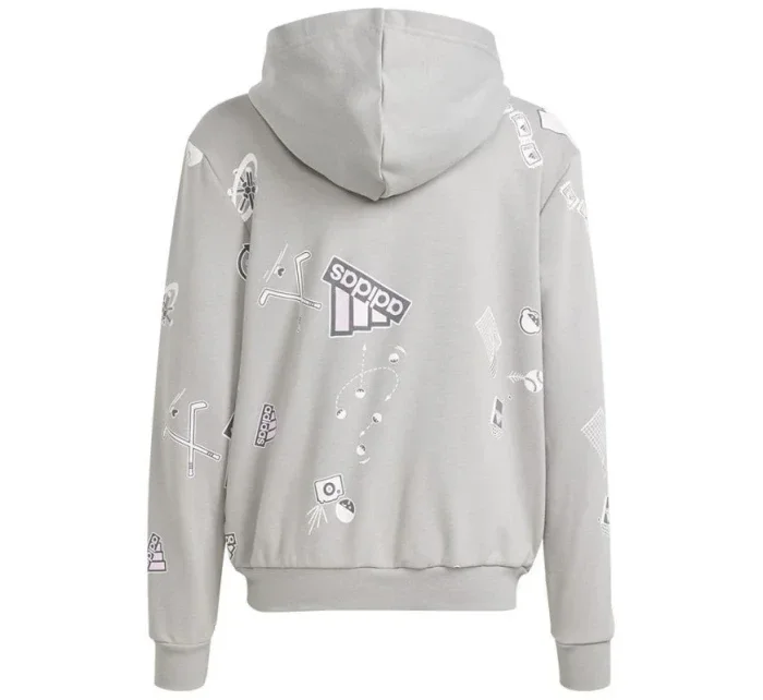 Adidas Biuv Zip Hoodie Jr IS3755 Mikina s kapucí Adidas Biuv Zip Hoodie Jr IS3755 Mikina s kapucí