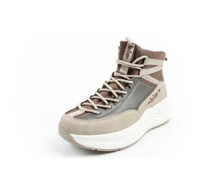 Lee Cooper dámské sportovní boty tenisky módní pohodlné za kotník béžové dámské