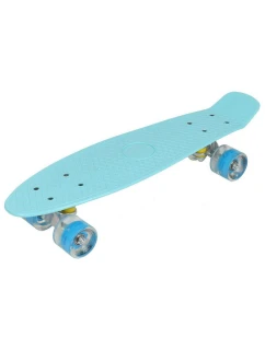 Plastový skateboard 22" Led Enero modrý 1007366
