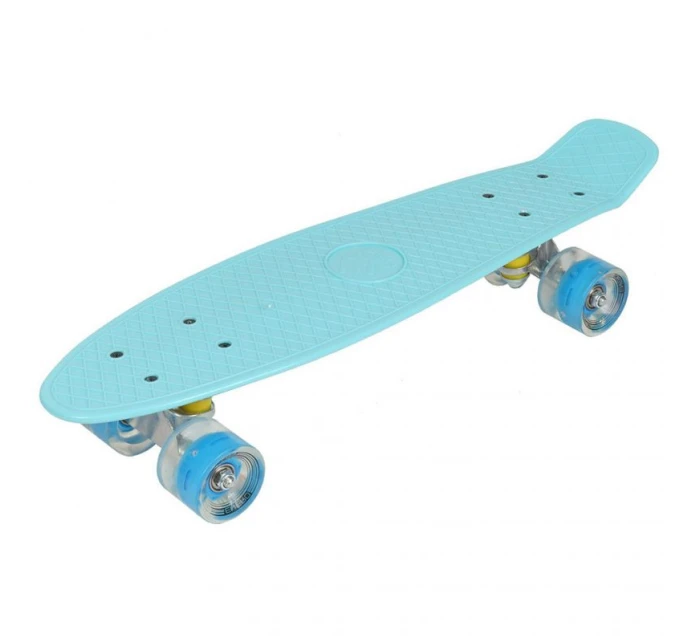 Plastový skateboard 22" Led Enero modrý 1007366 Plastový skateboard 22" Led Enero modrý 1007366
