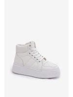 Vysoké dámské tenisky na platformě bílé Tillive Vysoké dámské tenisky na platformě bílé Tillive