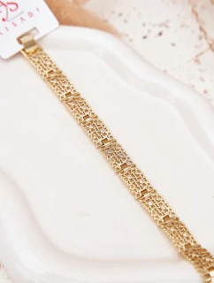 Dámský náramek ze chirurgické oceli zlatý