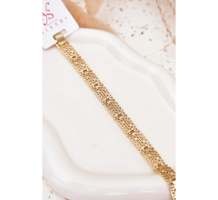 Dámský náramek ze chirurgické oceli zlatý Dámský náramek ze chirurgické oceli zlatý