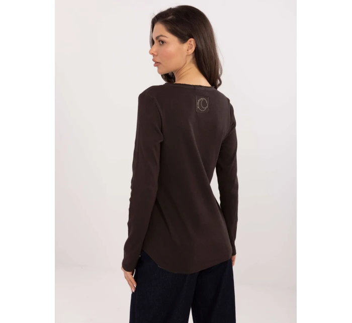 Bluzka BZ ciemny brązowy model 21776329 - FPrice