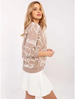 Bluzka RV BZ  ciemny bezowy model 22133146 - FPrice