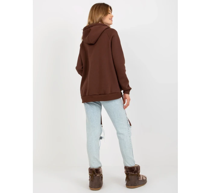 Mikina TW BL 1003.95P tmavě hnědá