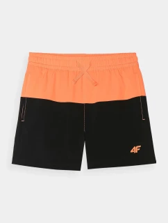 Chlapecké plážové šortky typu boardshorts 4F - oranžové
