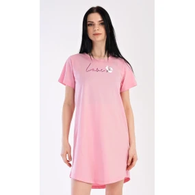 Dámská noční košile s krátkým rukávem I love model 18728728 - Vienetta