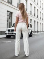 Dámské tepláky DRESSANIK ecru FashionStreet UY2703 Dámské tepláky DRESSANIK ecru FashionStreet UY2703