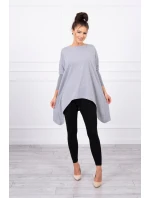 Oversize halenka šedá