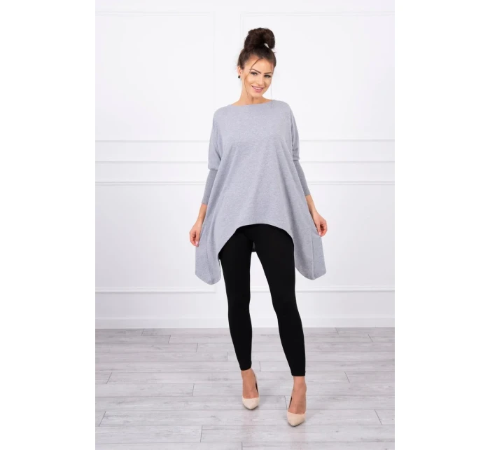 Oversize halenka šedá