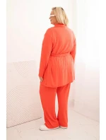 Dámská souprava Plus Size model 21399812 malinová - K-Fashion