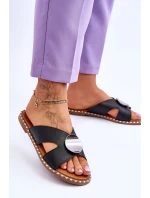 Dámské ploché podpatky černé model 21620034 - VINCEZA