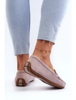 Dámské semišové mokasíny Purple Lenvie Dámské semišové mokasíny Purple Lenvie