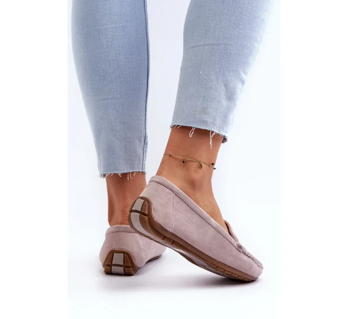 Dámské semišové mokasíny Purple Lenvie Dámské semišové mokasíny Purple Lenvie