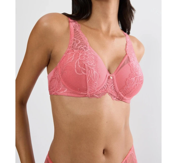 Dámská podprsenka Wild Peony Florale WP - RED - růžová 3880 - TRIUMPH