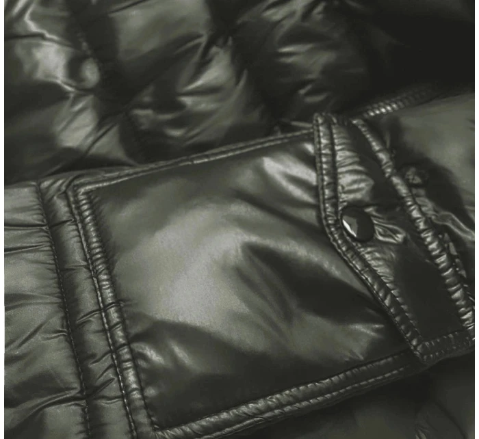 KRÓTKA KURTKA DAMSKA ZIMOWA KHAKI model 21245716 - W COLLECTION